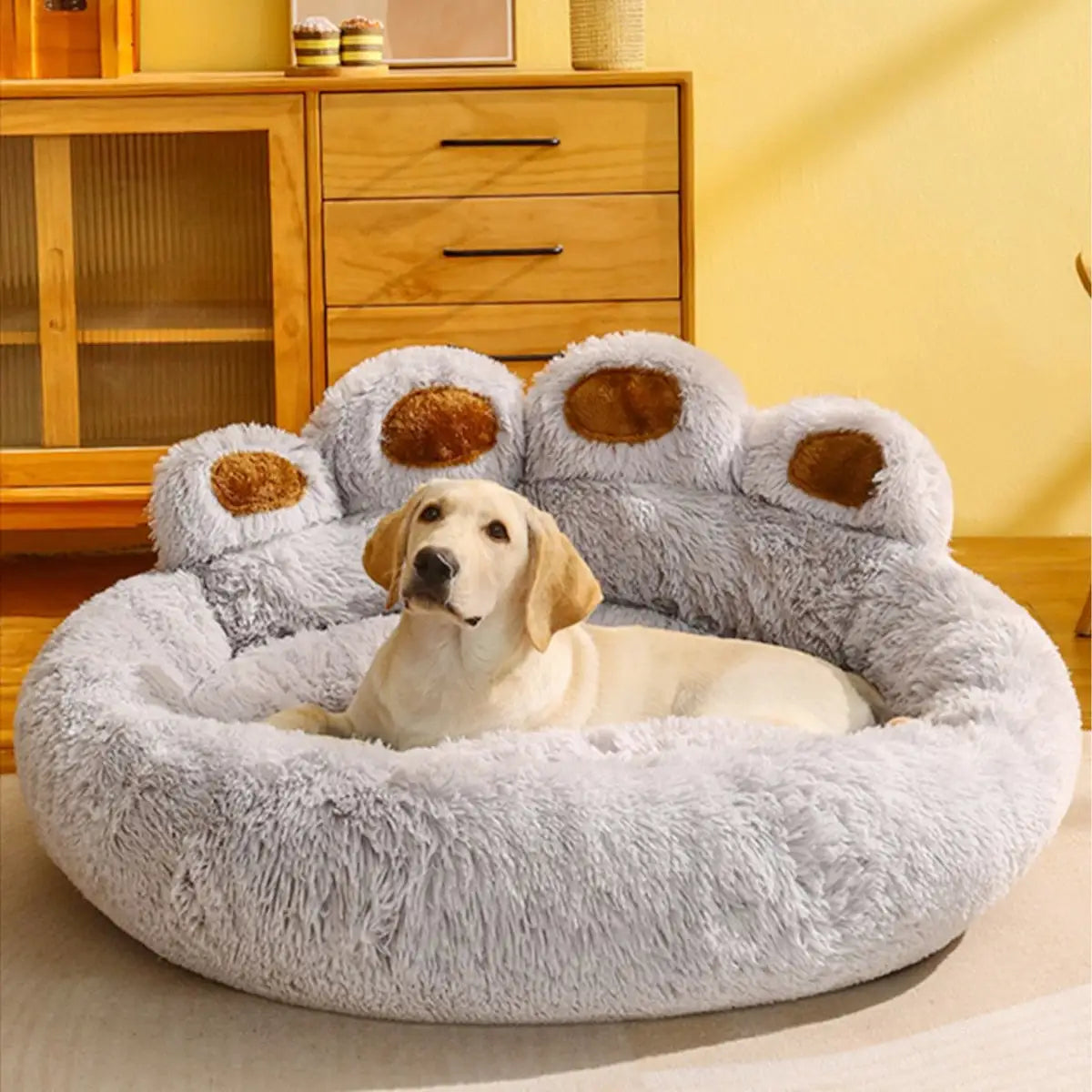 PawParadise PlushLounger: Luxury Sofa Beds for Your Posh Pup