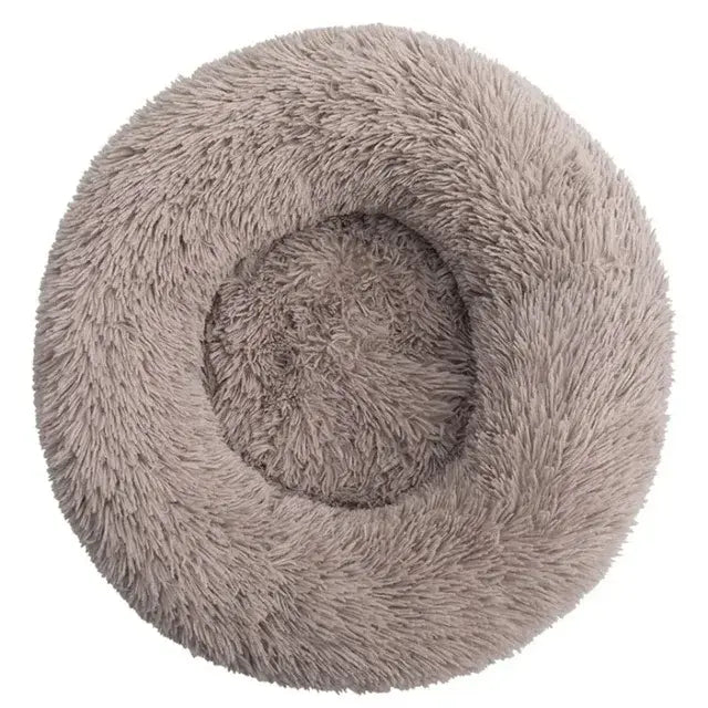 Round Pet Bed for Large Dog Bed Super Soft Cat Bed Long Plush Dog House for Medium Dog House Winter Warm Sleeping