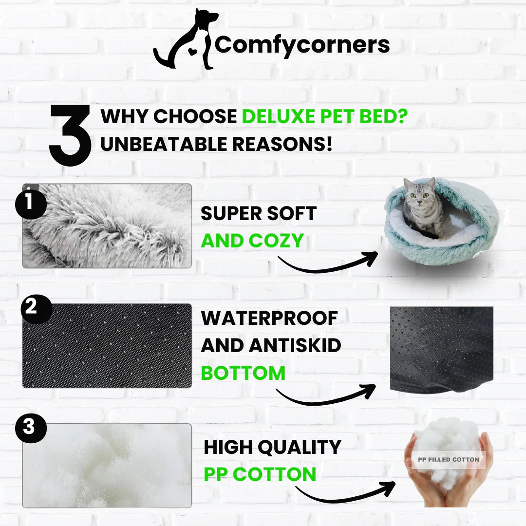 Discover Ultimate Comfort with Pawtopia's Deluxe Pet Bed - Premium Pet Lounging Experience