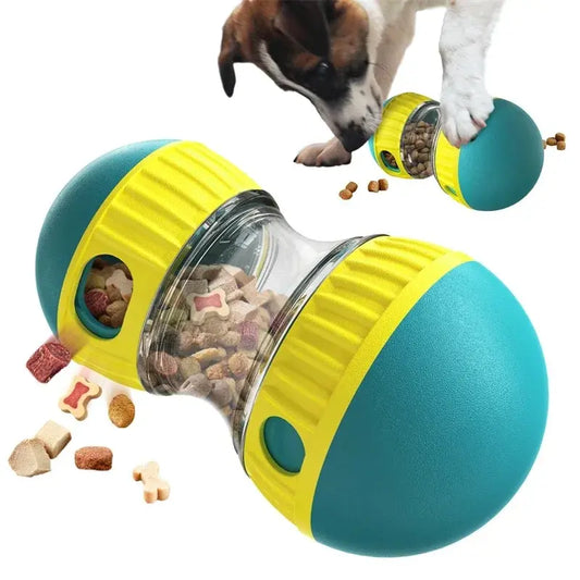 Pawtopia Dog Toy Tumbler - Interactive Leaky Food Ball for Slow Feeding