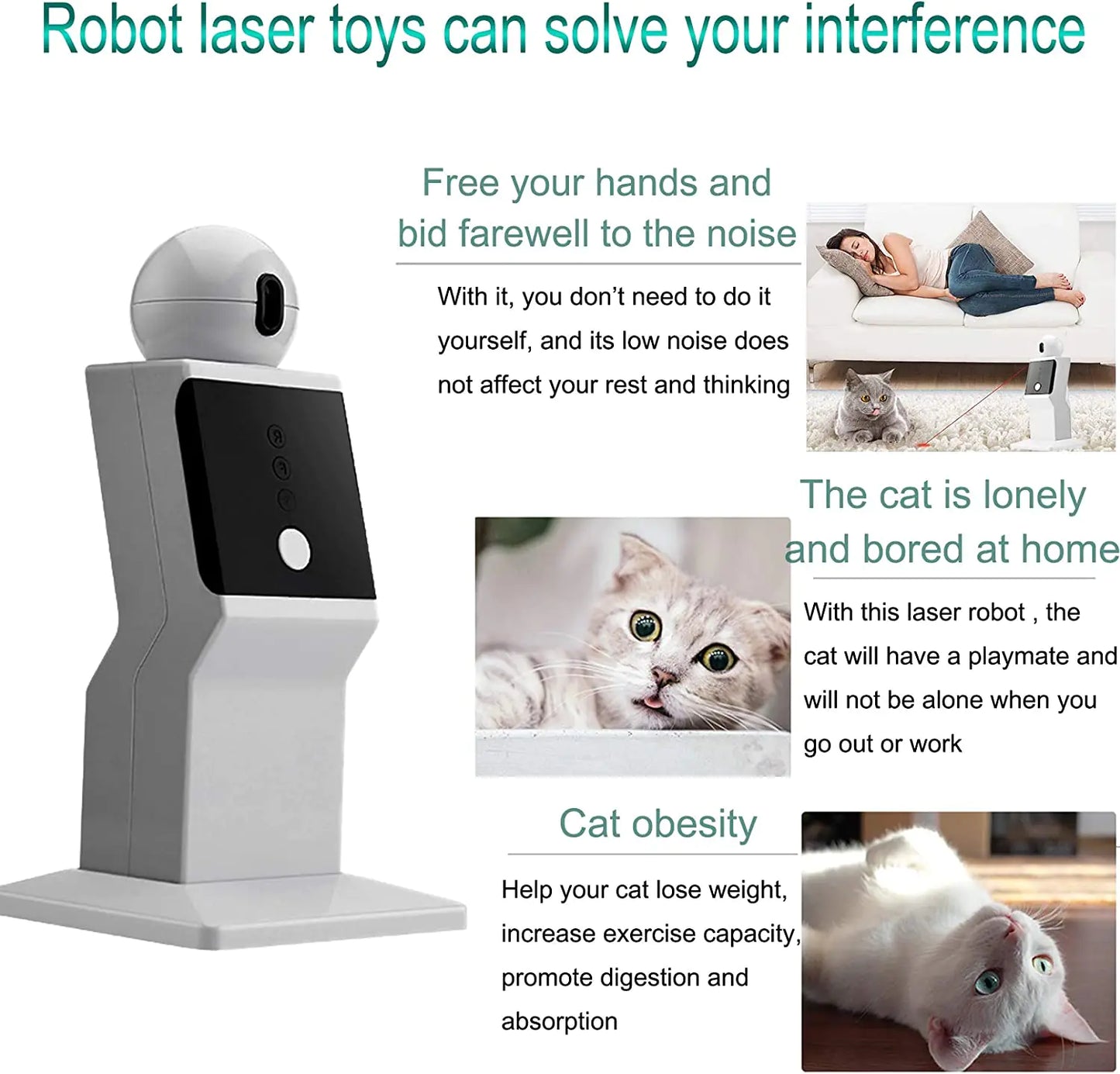 Interactive Fun for Felines: Cat Automatic Laser Toy - Engage Your Kitty in Playful Pursuits